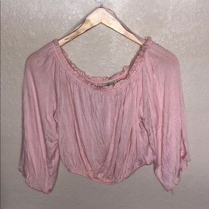 Light Pink Off the shoulder Blouse